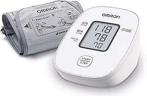 OMRON X2 Basic Tensiómetro de Brazo digital, medición precisa de la presión arterial y el pulso, validado clinicamente, 1 Unidad